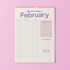 My Home Monthly Planner | A3 Undated Calendar