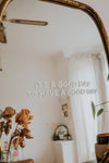 Good Day Mirror Decal Decals sighh