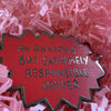 *SECONDS* Anxious Driver Keyring Keyring sighh