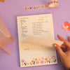 A5 Floral Scheduled In Planner Desk pad sighh