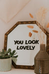 You Look Lovely Mirror Decal Decals sighh