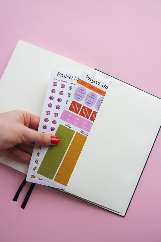 Project Management Sticker Sheet Set | Corporate Girlie Collection