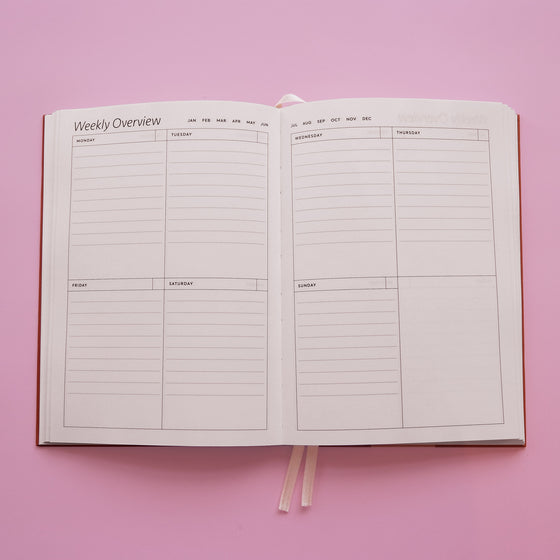 The Weekly Plan | Weekly Overview | Undated Yearly Diary