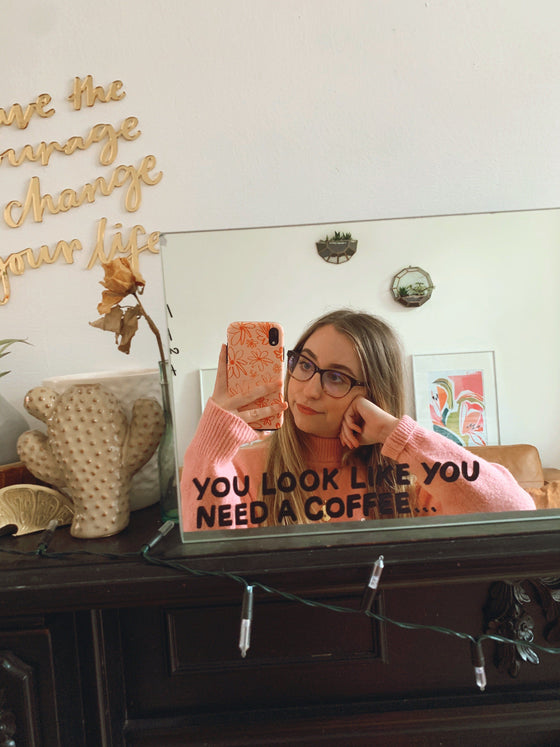 You Need a Coffee Mirror Decal Decals sighh 