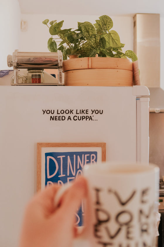 You Need a Cuppa Mirror Decal Decals sighh 