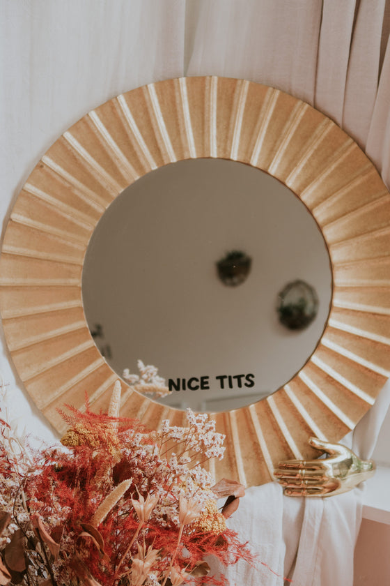 Tits a nice mirror