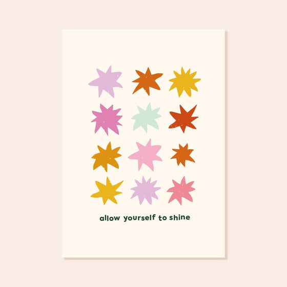 Allow Yourself To Shine A4 Print Prints sighh 