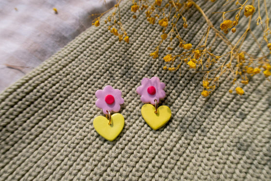 Ditsy Lover Polymer Earrings Earrings sighh 
