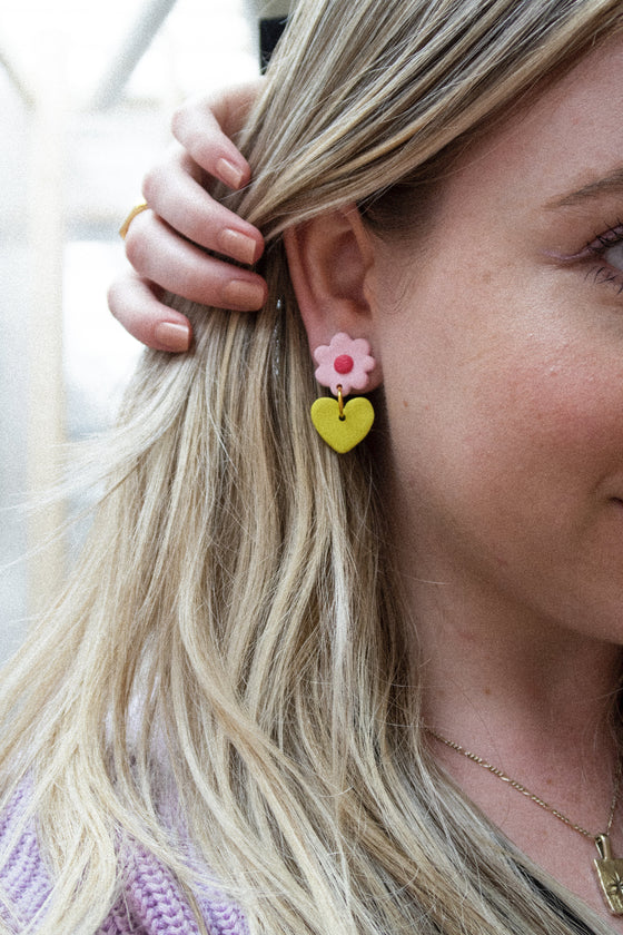 Ditsy Lover Polymer Earrings Earrings sighh 