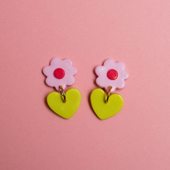 Ditsy Lover Polymer Earrings Earrings sighh 