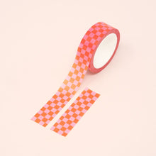  Pink & Red Checkered Washi Tape 15mm Washi Tape sighh 
