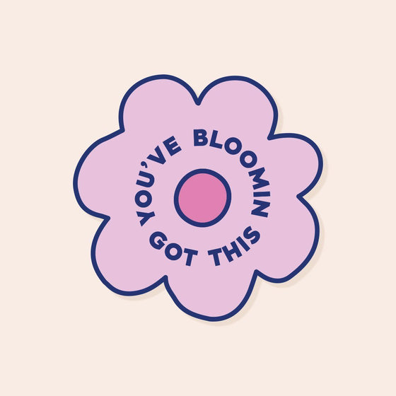 Purple You’ve Bloomin Got This Sticker Stickers sighh 