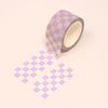 Chunky Lilac Checkered Washi Tape 25mm Washi Tape sighh 