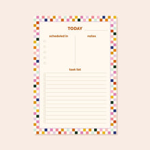  A5 Multicolour Checkered Today Planner Desk pad sighh 