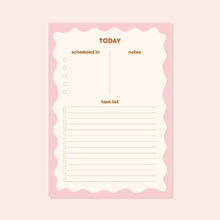  A5 Pink Wavey Today Planner Desk pad sighh 
